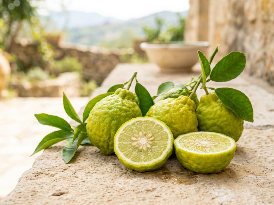Fresh bergamot citrus