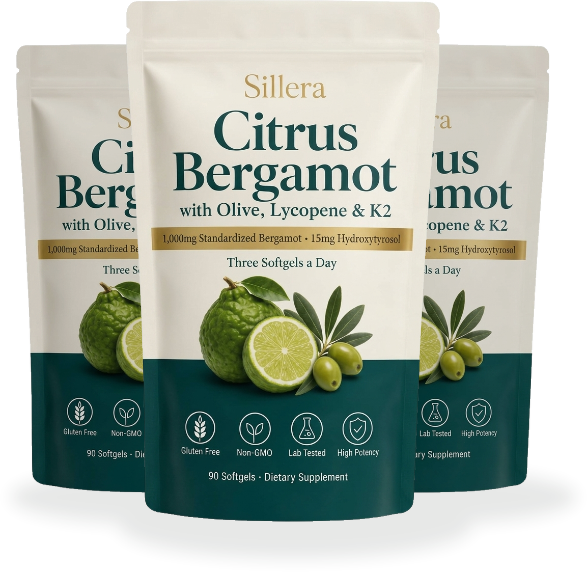Sillera Citrus Bergamot 3-pouch bundle